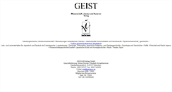 Desktop Screenshot of geist.de
